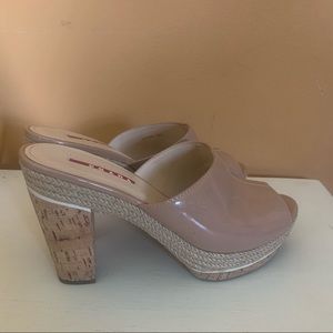Prada Patent Leather Clog Mules